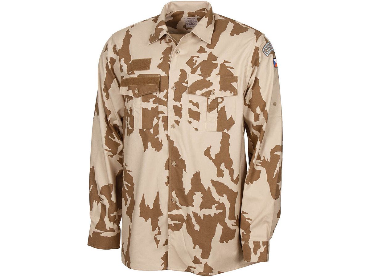 Original CZ Military Army Shirt Long Sleeves M 95 CZ Desert Camo New