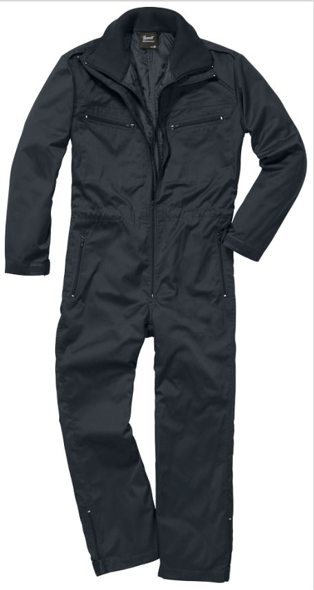 Brandit Tank Suit Durable Water-Repellent Jacket Removable Lining Black