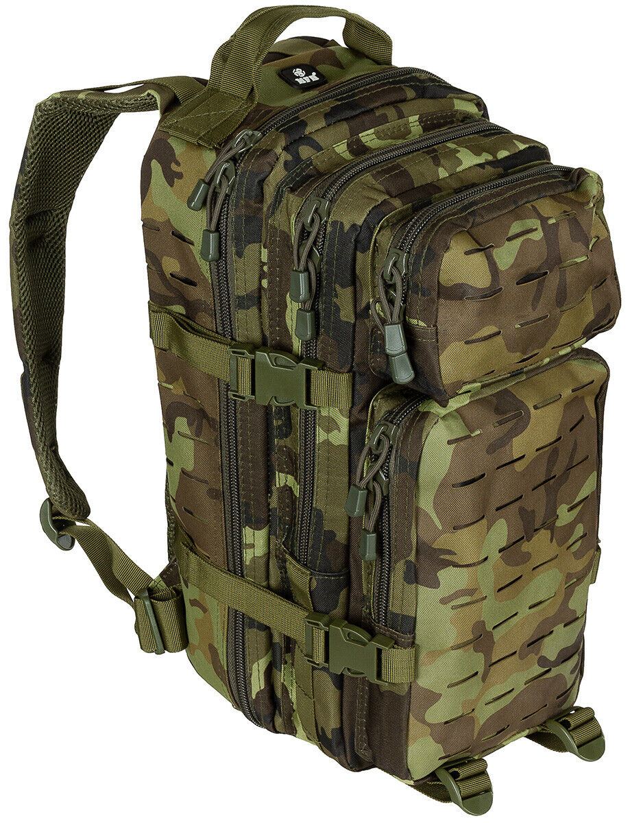 MFH US Assault I Laser backpack in Czech M95 camo