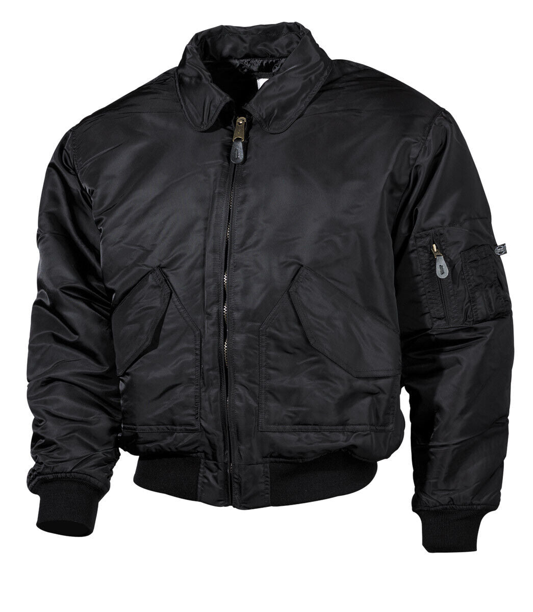 US Air Forces Military CWU Flight Bomber Tactical Men's Pilot Jacket Black