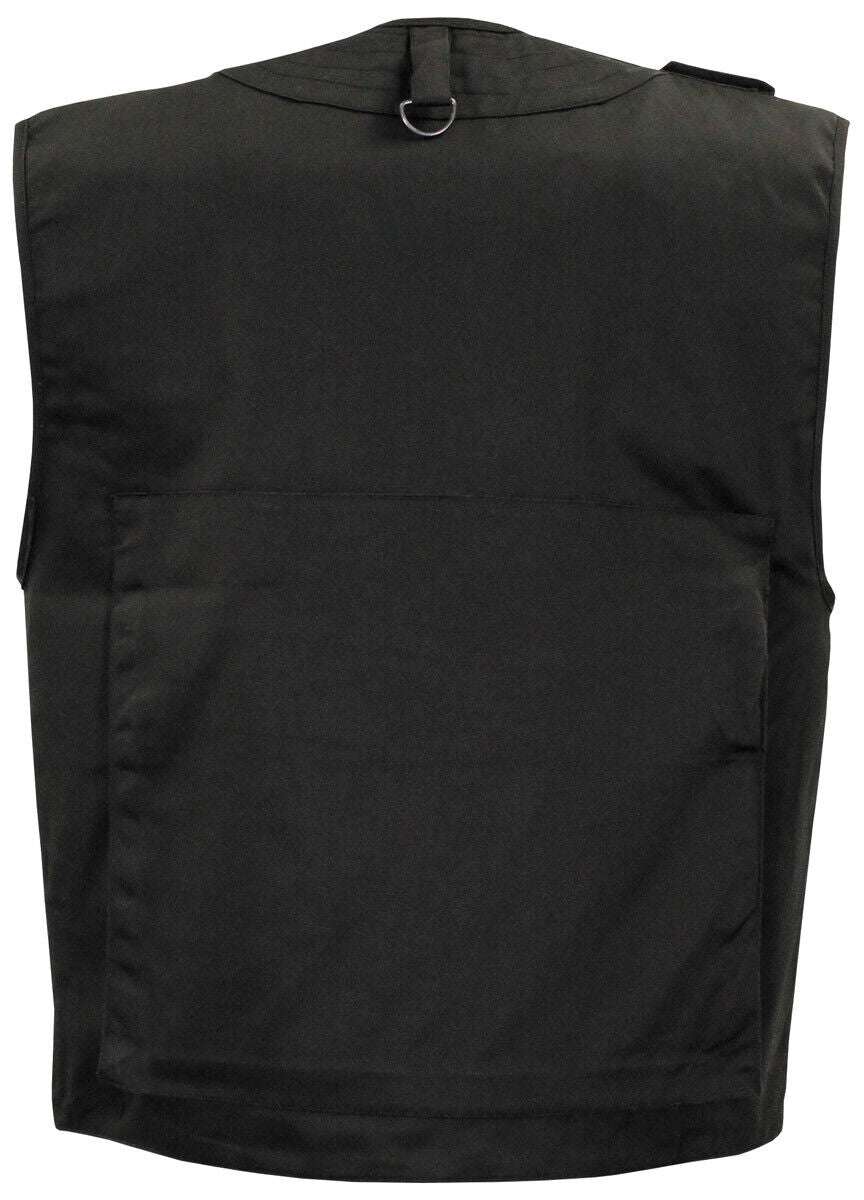 Canadian Army Quilted Outdoor Vest Black Vest Heavy Version Multi Pockets Black