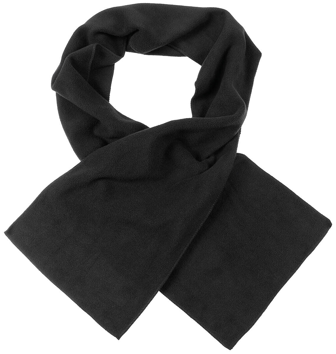 Fleece Scarf Military Army Winter Black 160 x 25 cm