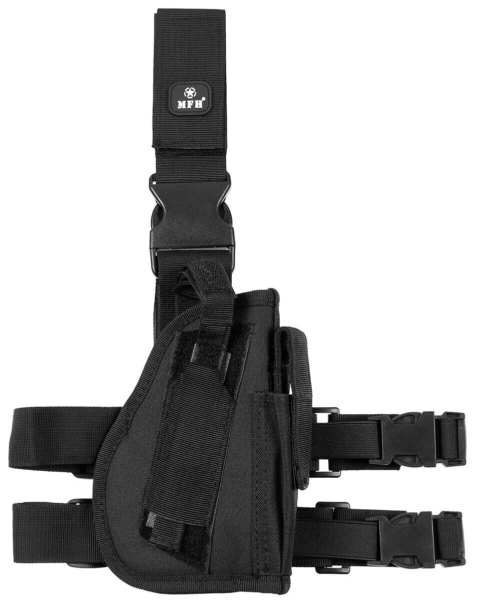 Leg Holster Military Army Combat Right-Handed Black