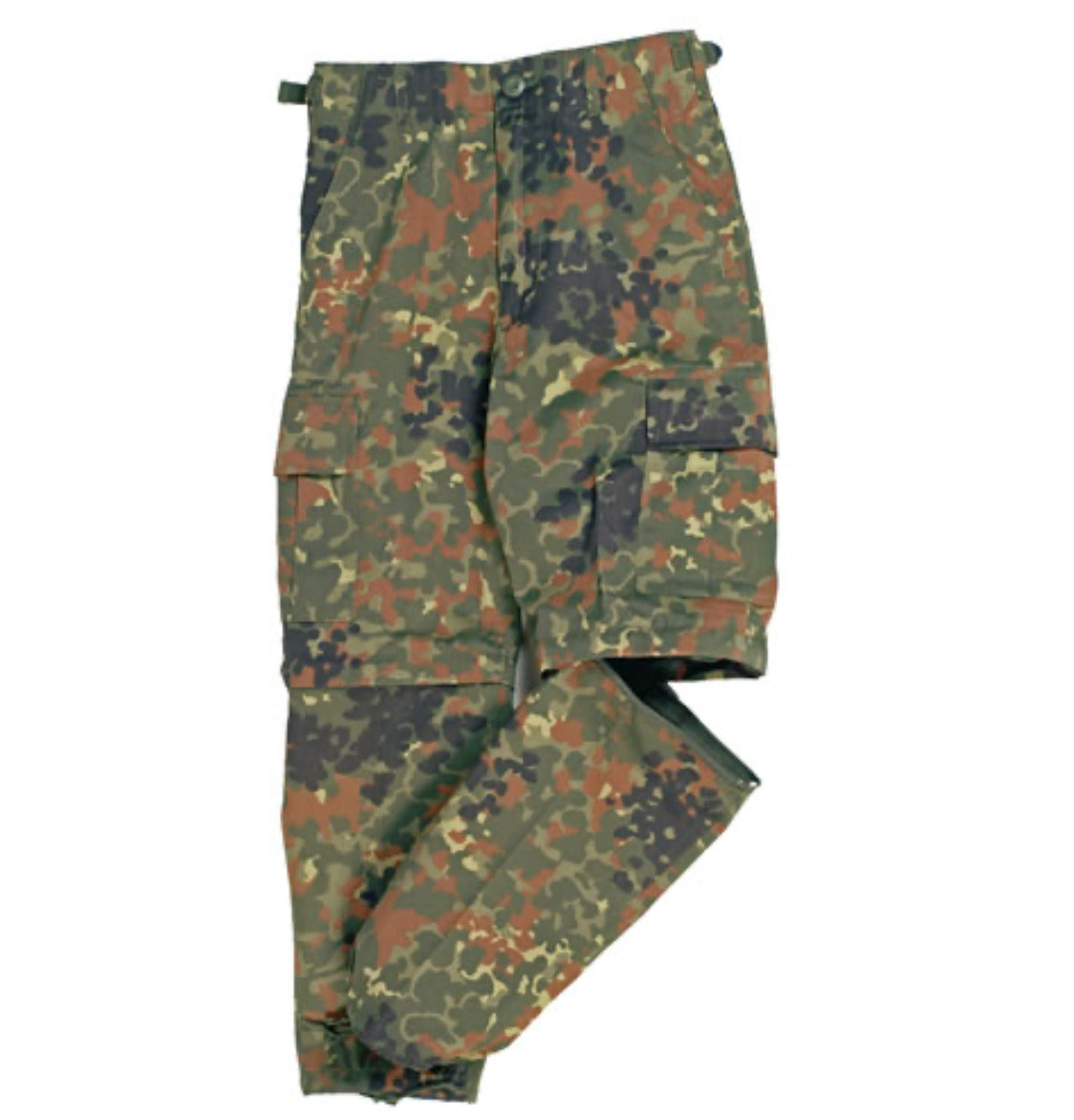 Mil-Tec US Flectar Zip-off Kids BDU Style Pants Flecktarn