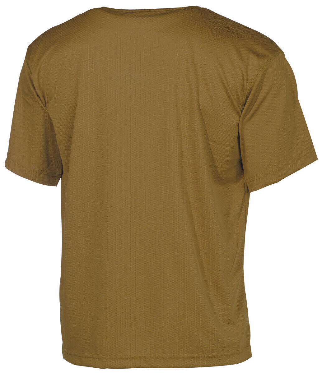 US Mens Tactical Combat T-Shirt Military Training Army Solider Coyote Tan
