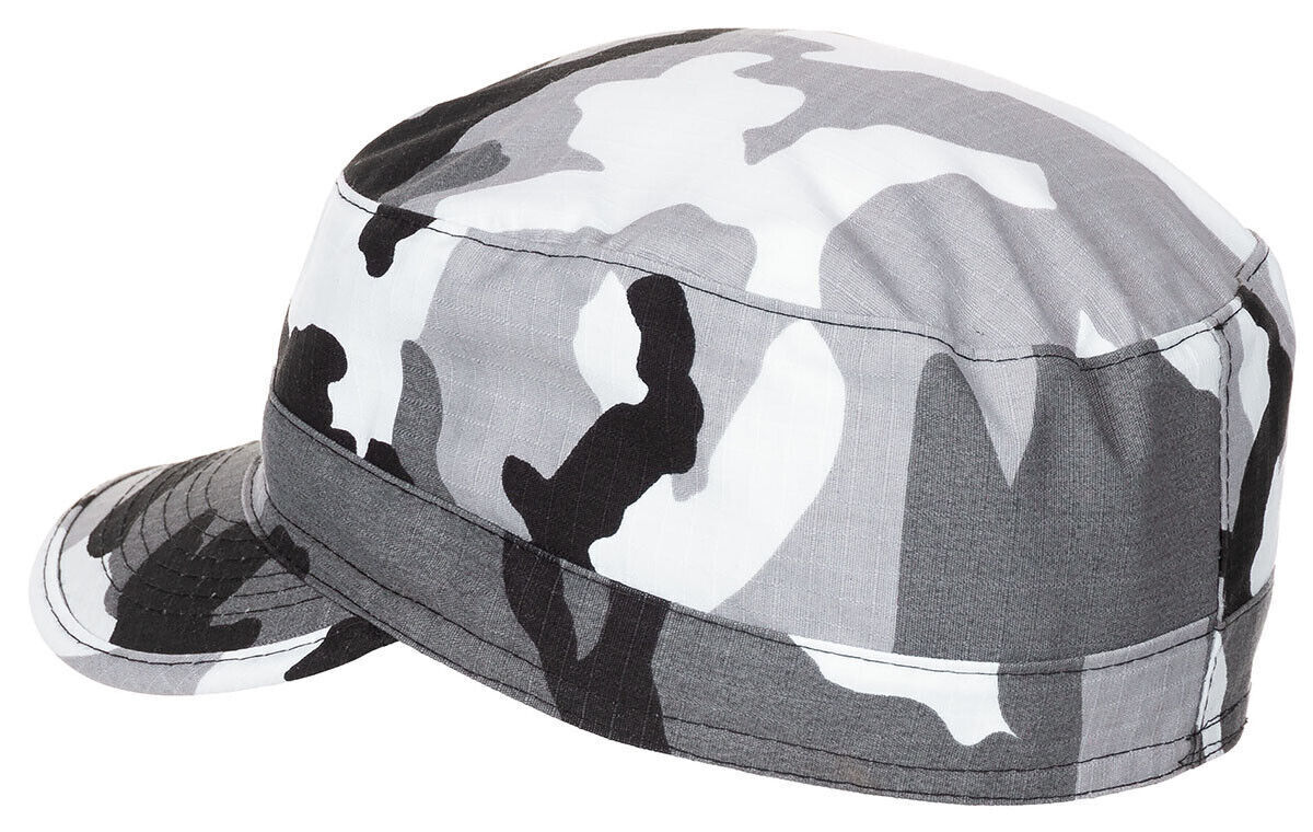 US BDU Cap American Army Camo Field Hat Ripstop Military New All Sizes Urban
