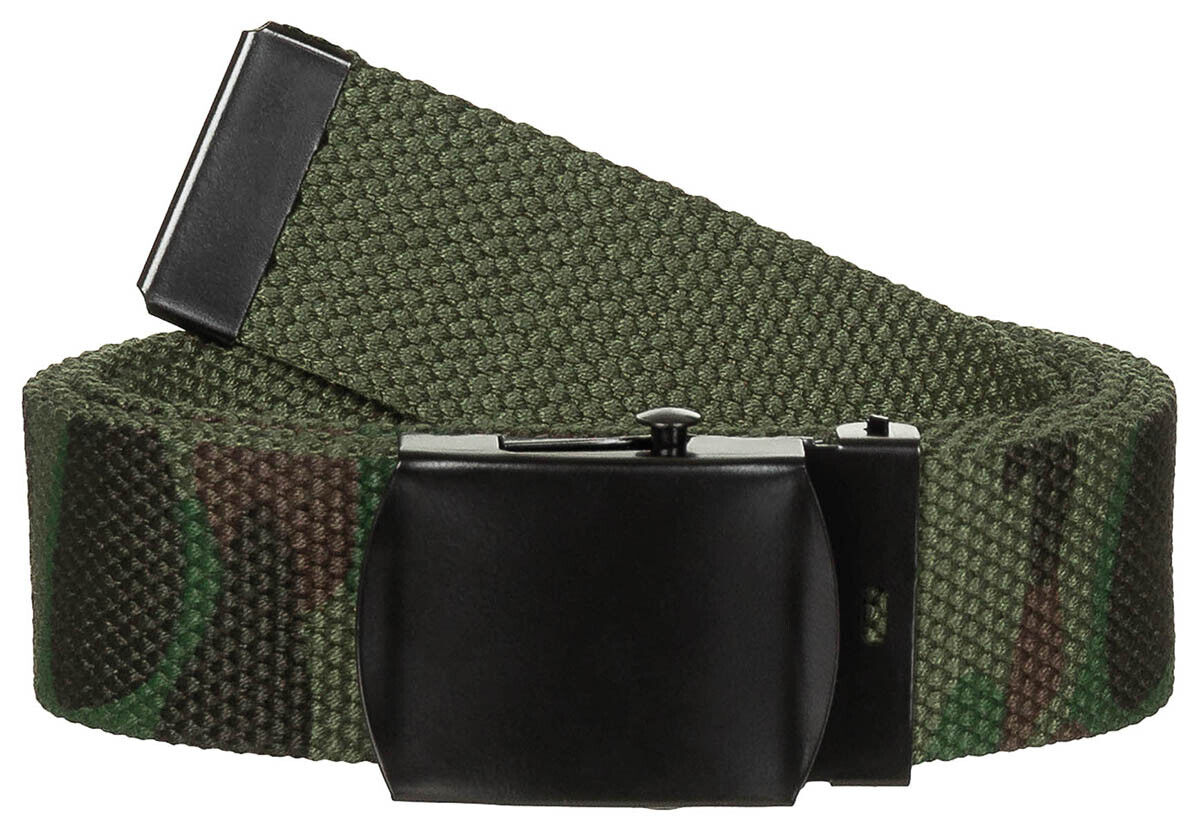 Web Belt Combat Tactical Elastic Material Woodland