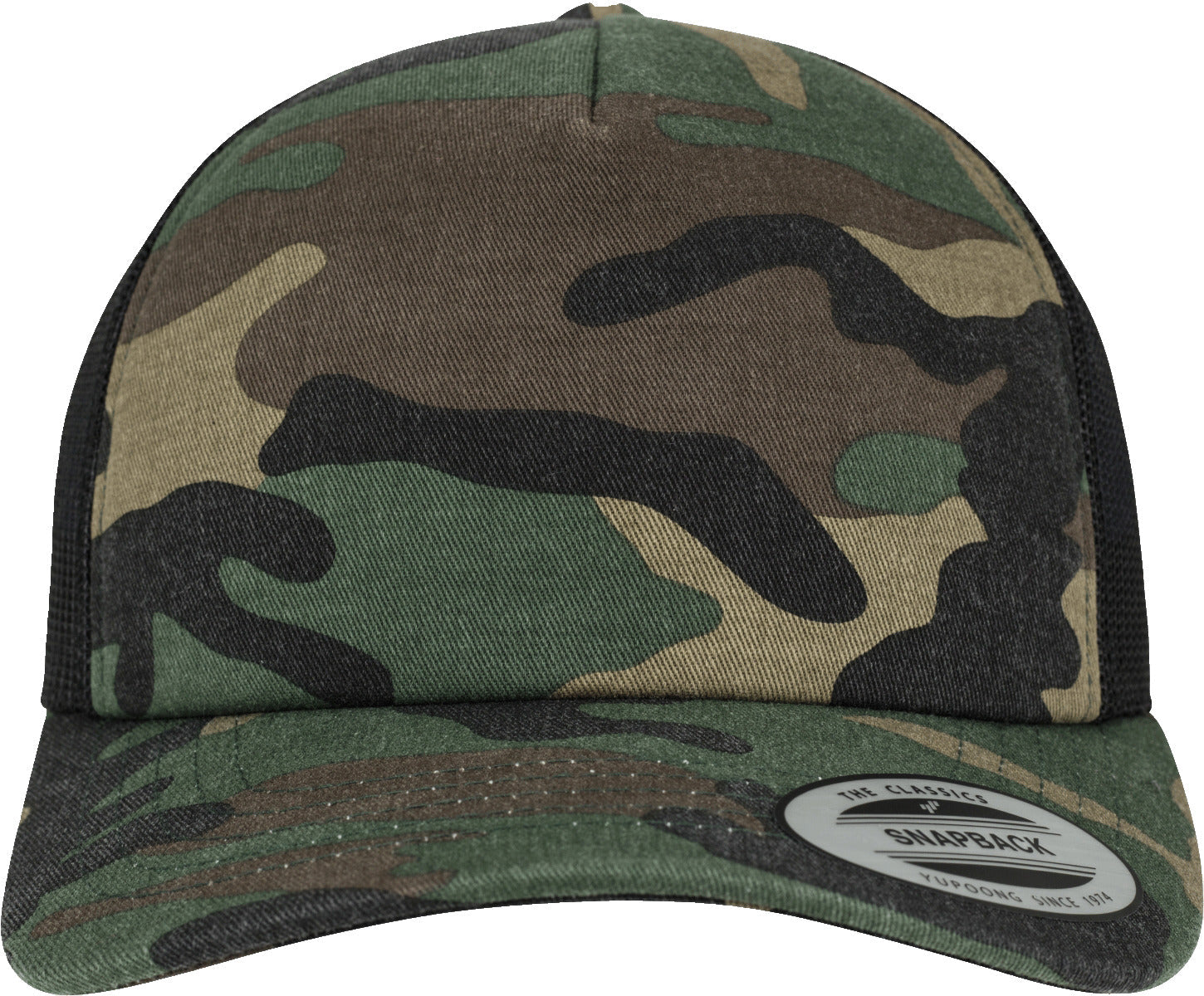 Brandit Summer Military Army Camo Classic Snapback Cap Woodland Black