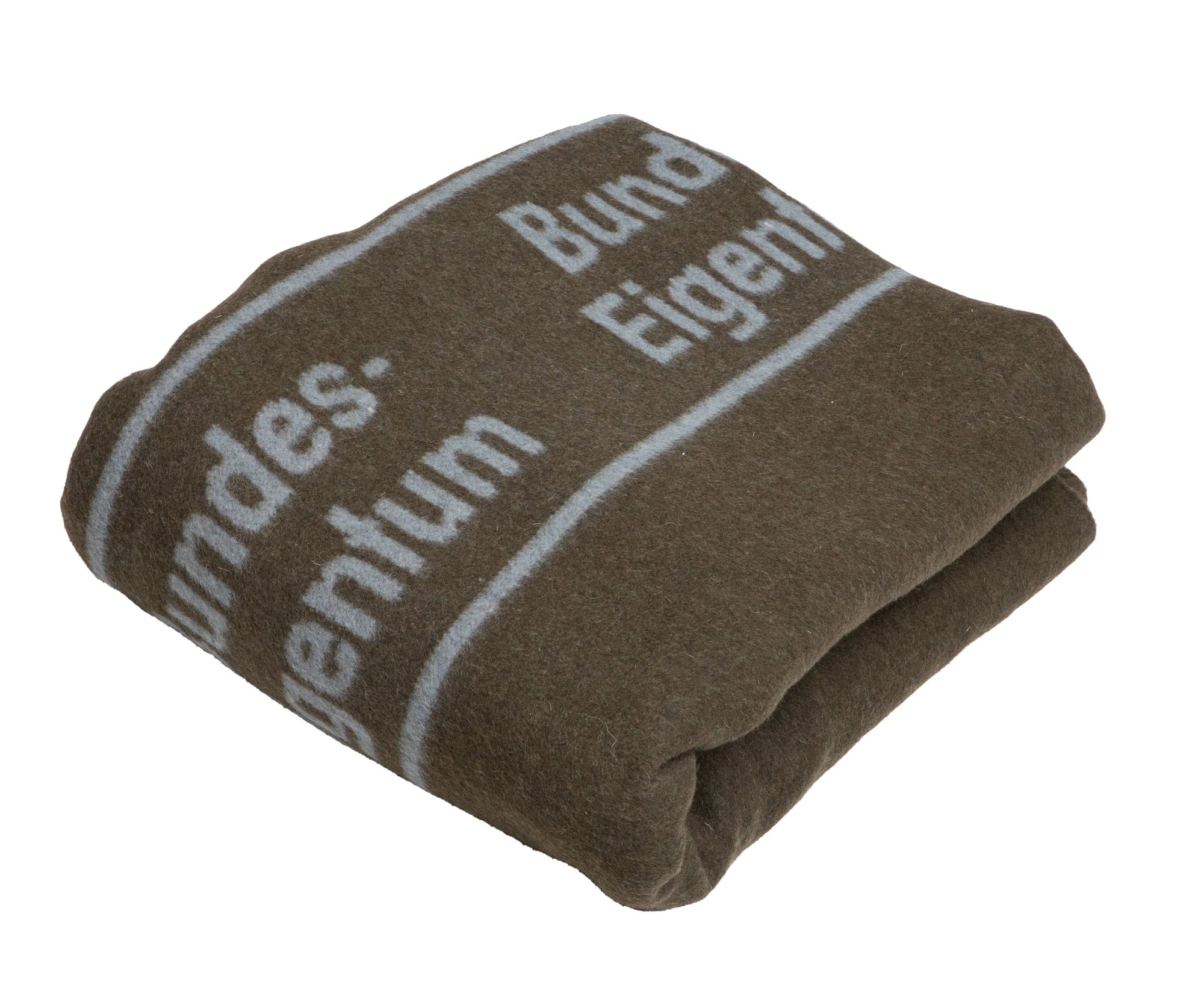 Original German Army BW Wool Blend Blanket Brown