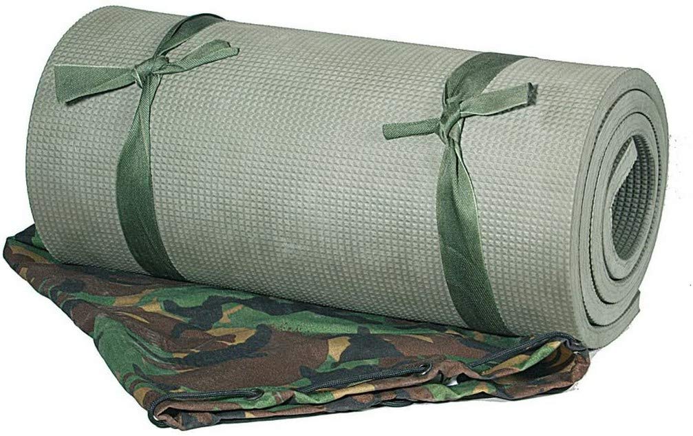 Mil-Tec Dutch 1-PLY Sleeping Pad with Straps Olive