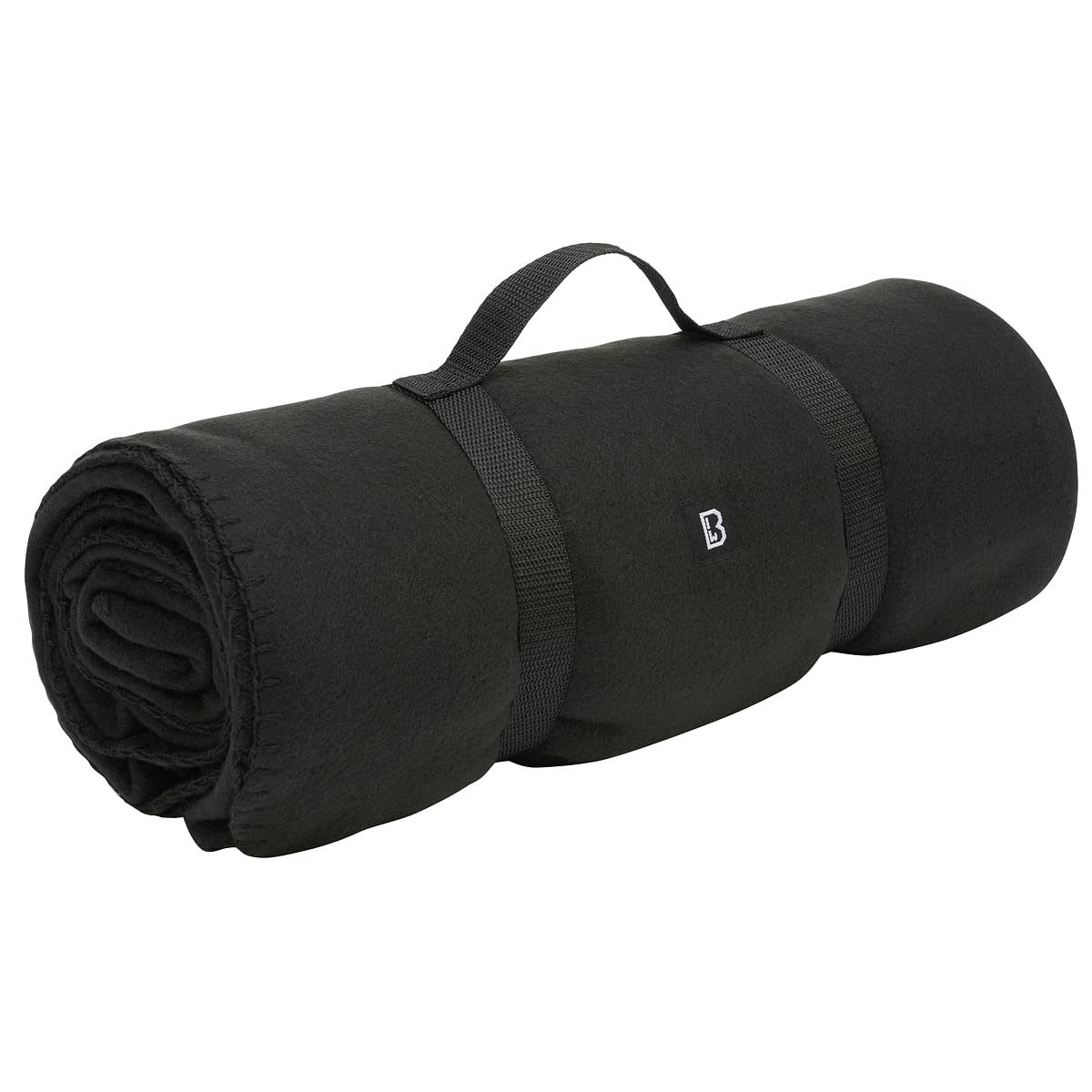 Brandit Fleece Blanket Black – Soft Lightweight Warm Travel Cover
