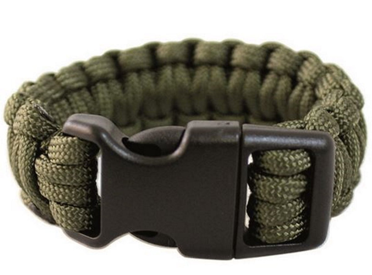 Mil-Tec 15MM Para Bracelet with Plastic Closure Olive