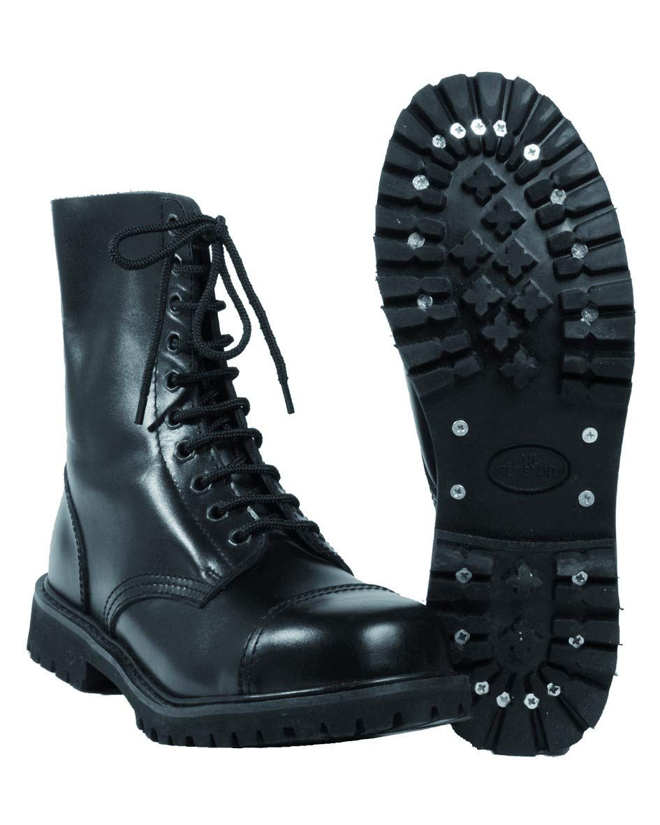 Mil-Tec Men’s Ankle Combat Boots Black Tactical Military Size 10