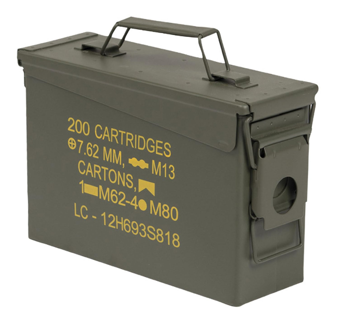 Ammo Box Steel M19A1 Cal .30 – Military Surplus Ammunition Case