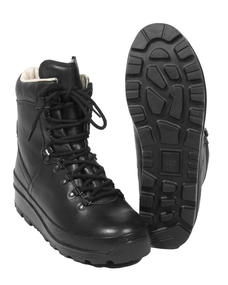 Mil-Tec German Laminate-lined Mountain Boots Black