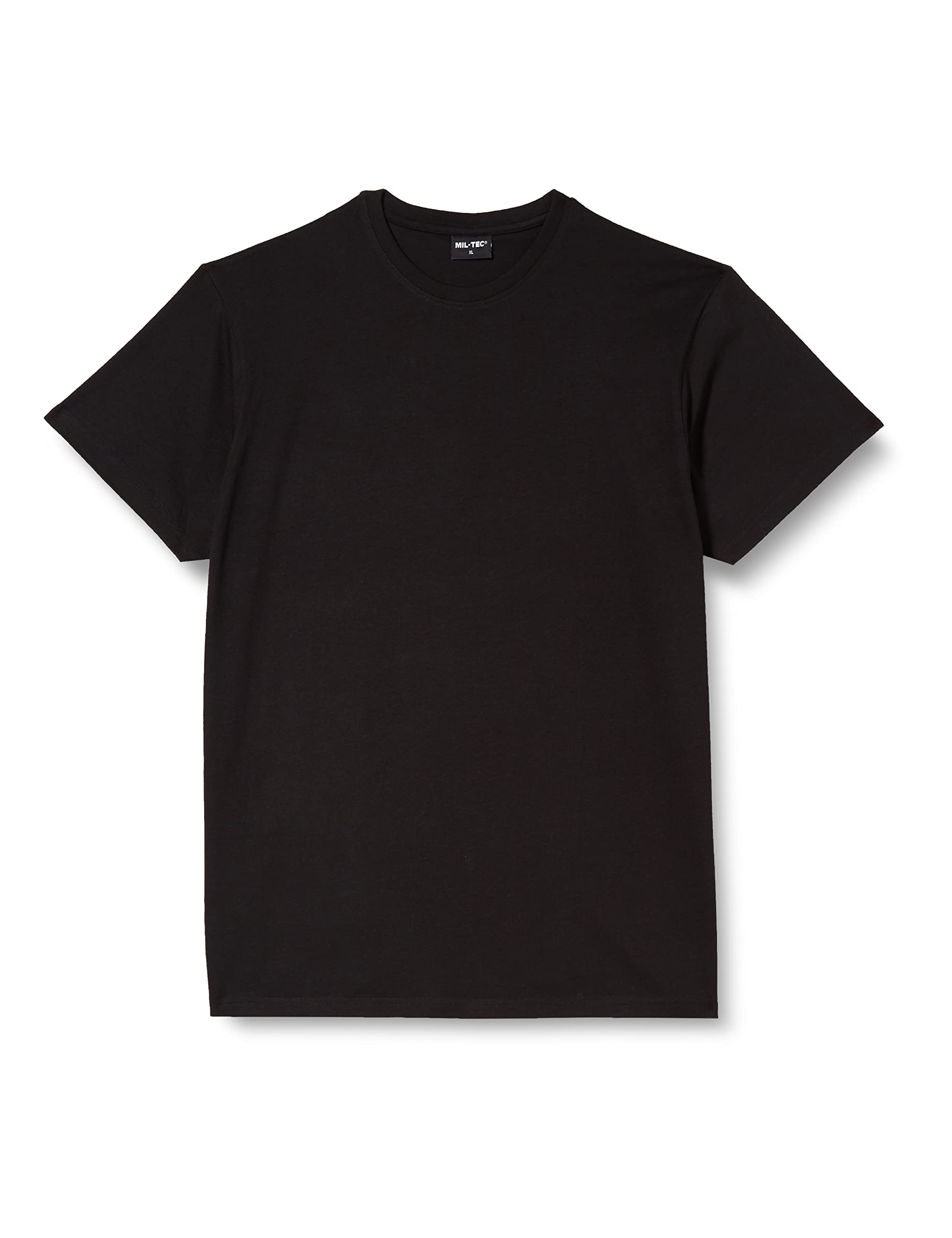 Plain US BDU Style T-Shirt in Black, Olive Green or Coyote Khaki (Small, Black)
