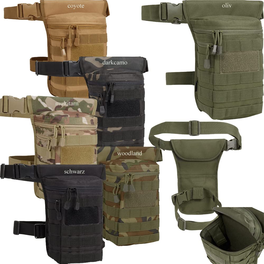 Brandit Side Kick Bag – Leg Pocket Hip Bag, Tactical Utility Pouch