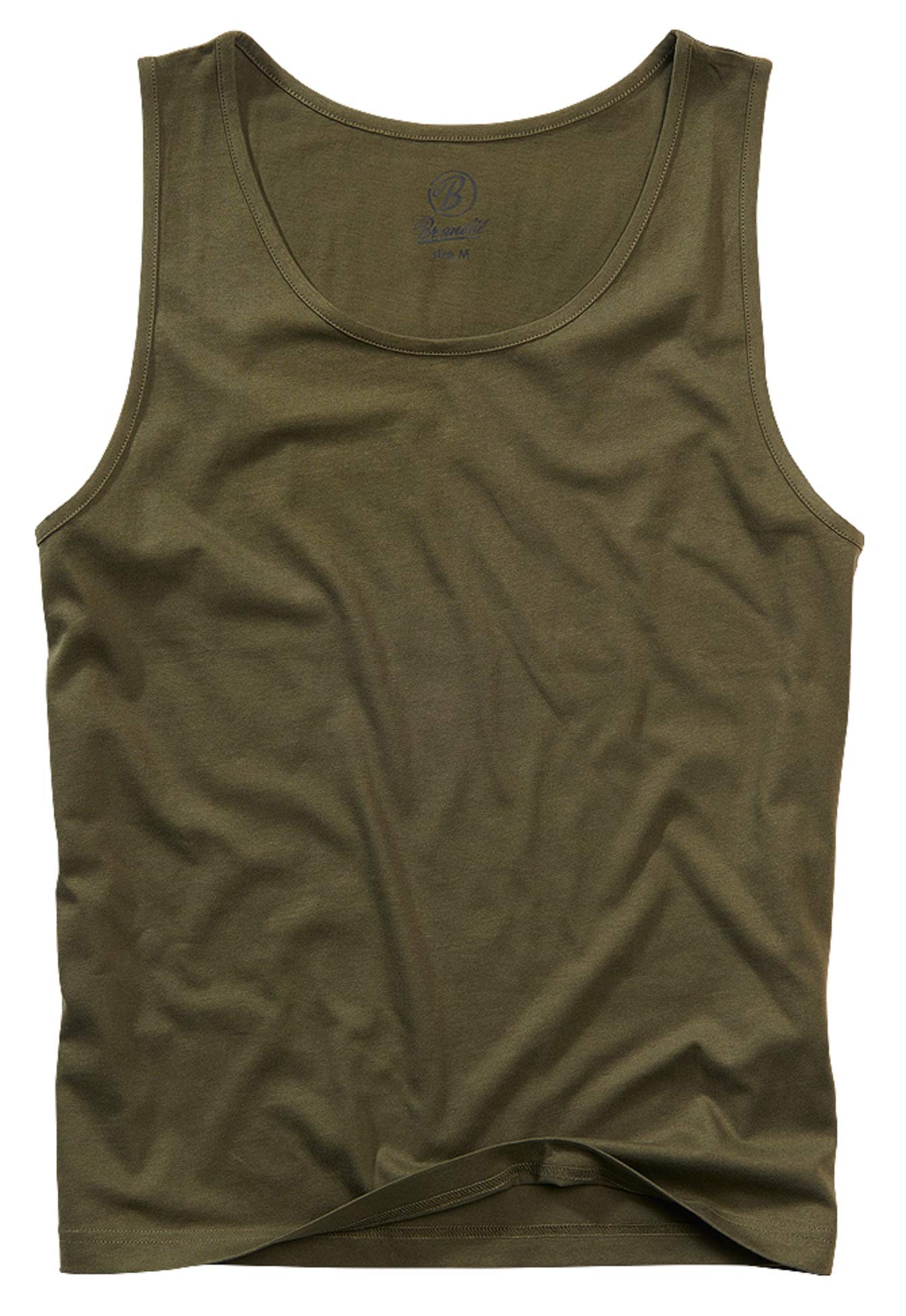 Brandit Men’s Olive Cotton Tank Top 6XL | Casual, Training & Outdoor Wear