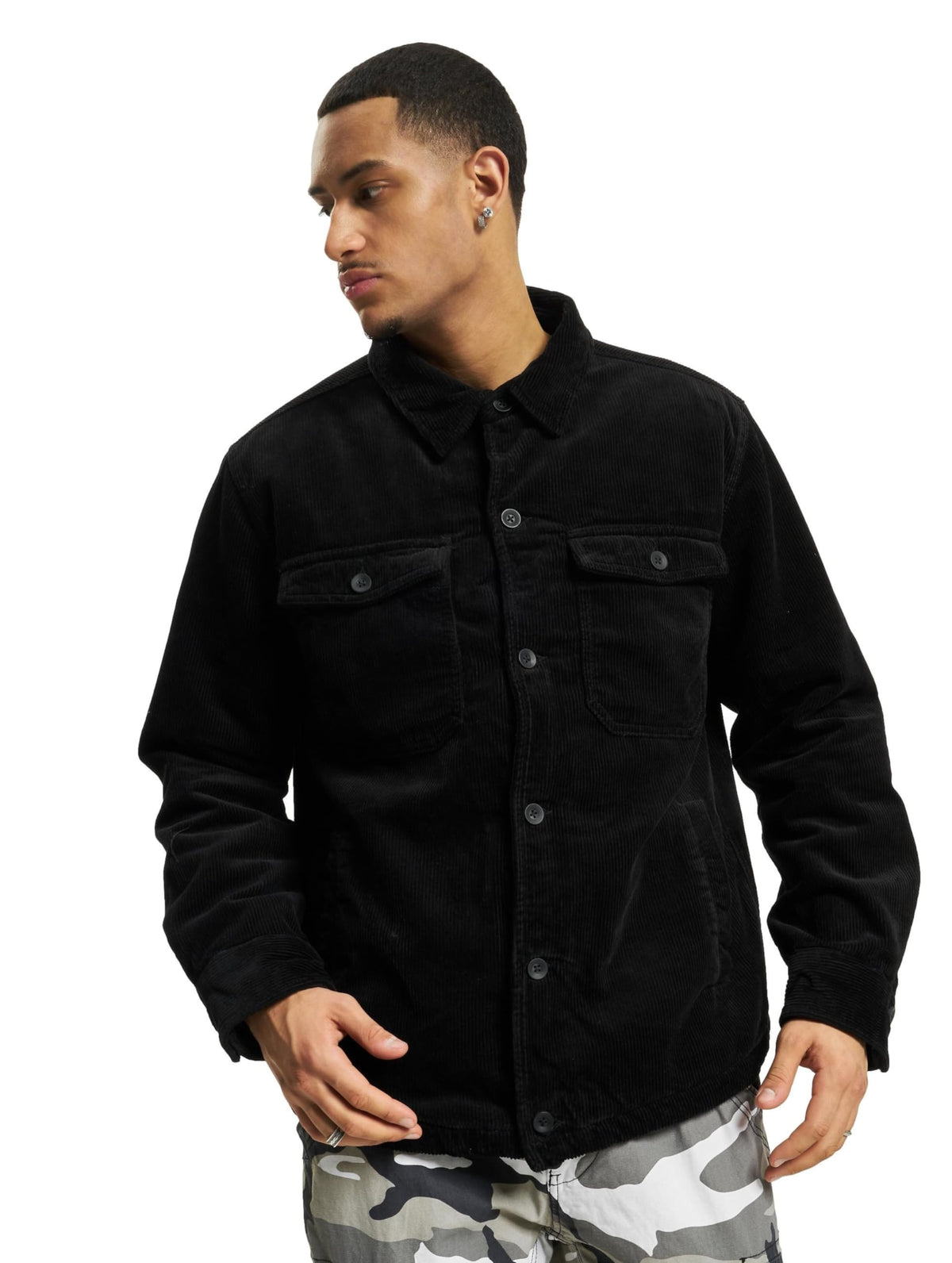 Brandit Corduroy Jacket Black