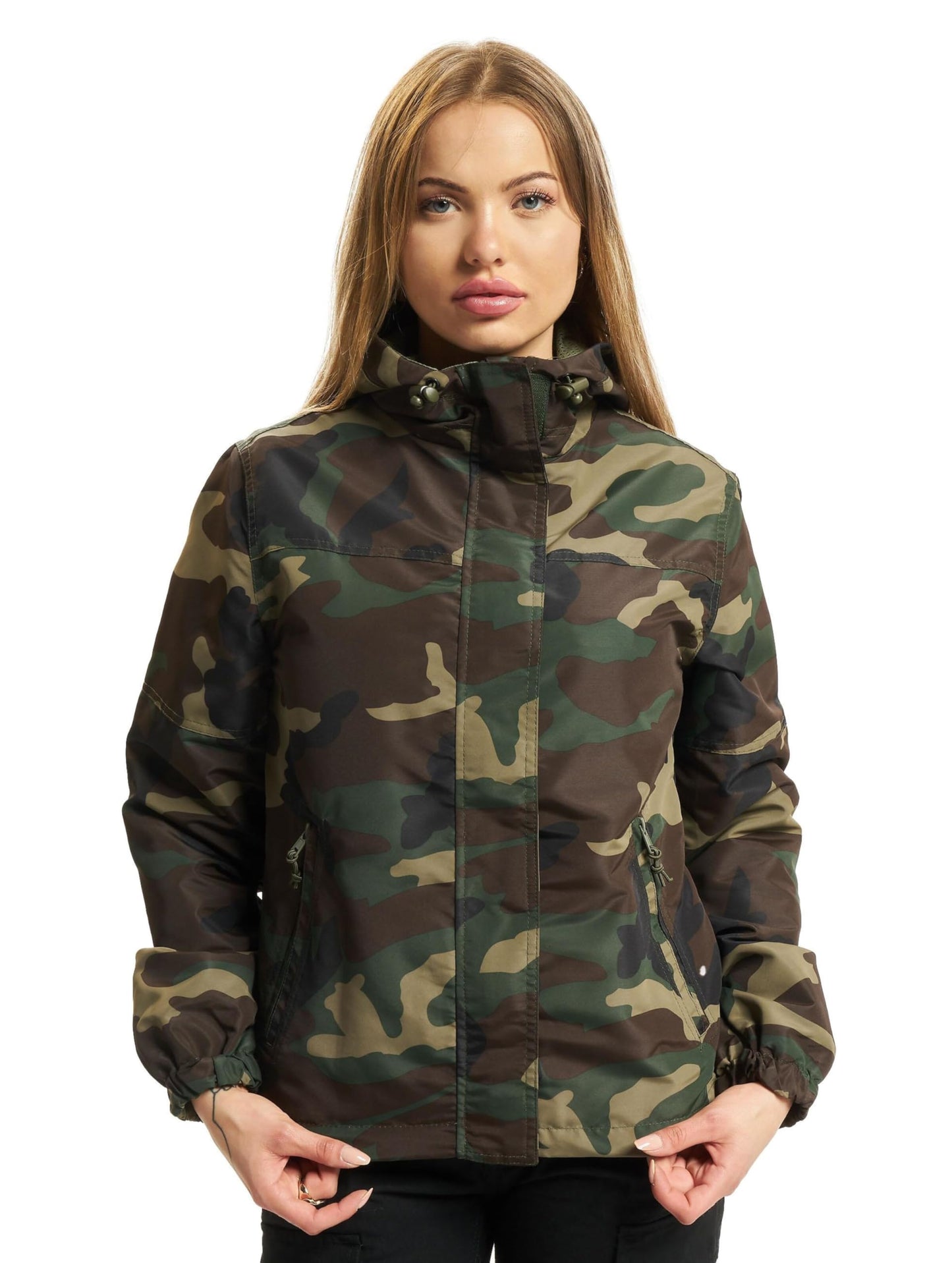 Brandit Ladies Summer Windbreaker – Olive, Lightweight Front Zip Jacket