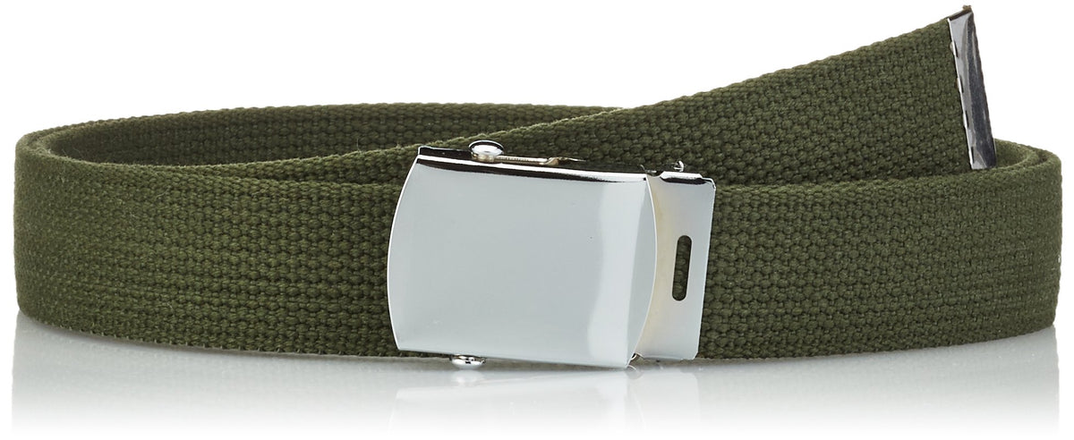 Mil-Tec US Cotton Silver Buckle Web Belt