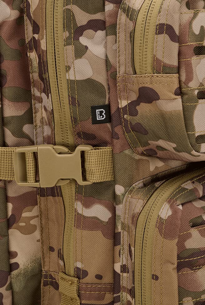 Brandit US Cooper Lasercut Backpack – Large, Tactical Camo, Unisex Rucksack
