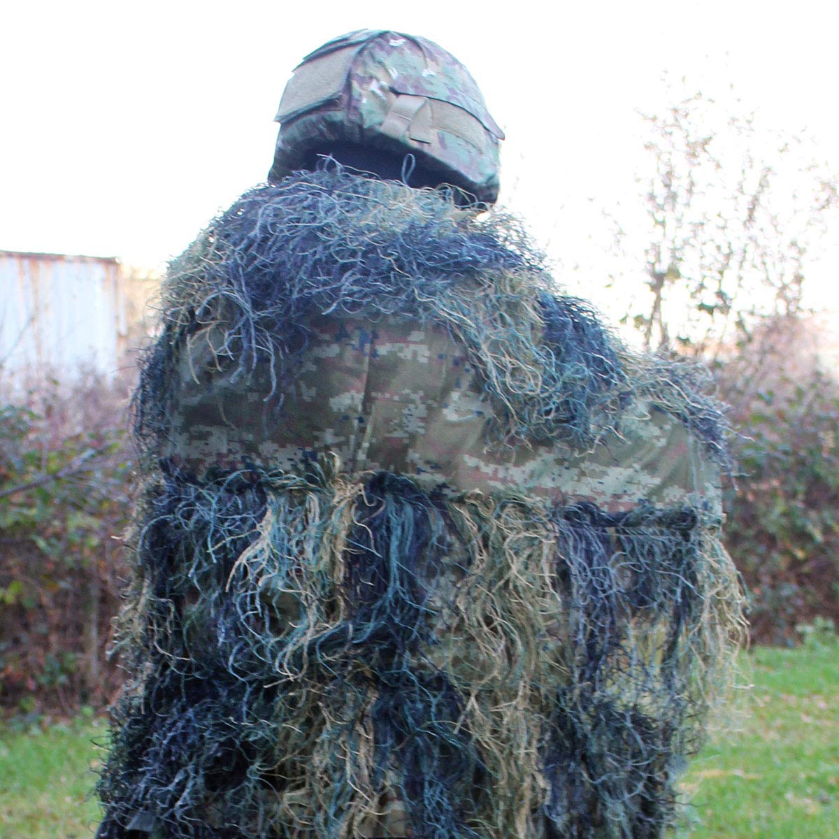 Mil-Tec Ghillie Cover Anti Fire Pro 140x100 Cm Woodland