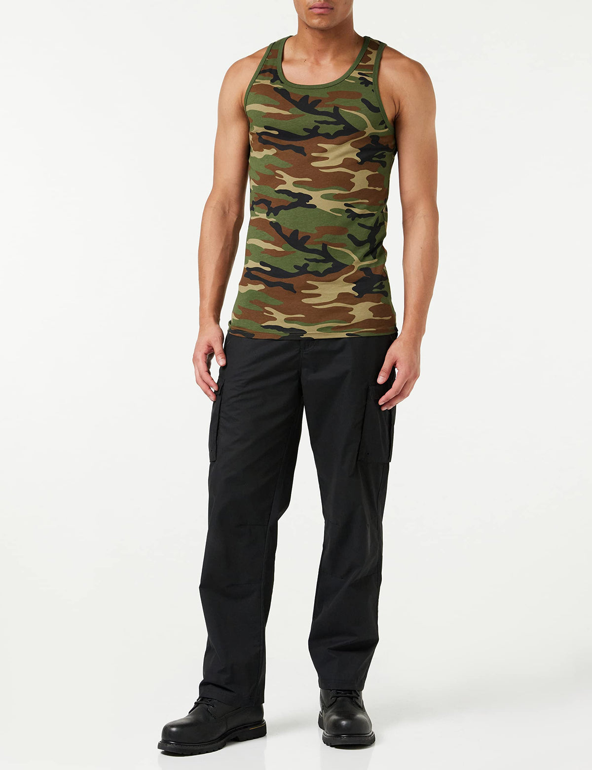 Mil-Tec Cotton Tank Top Woodland