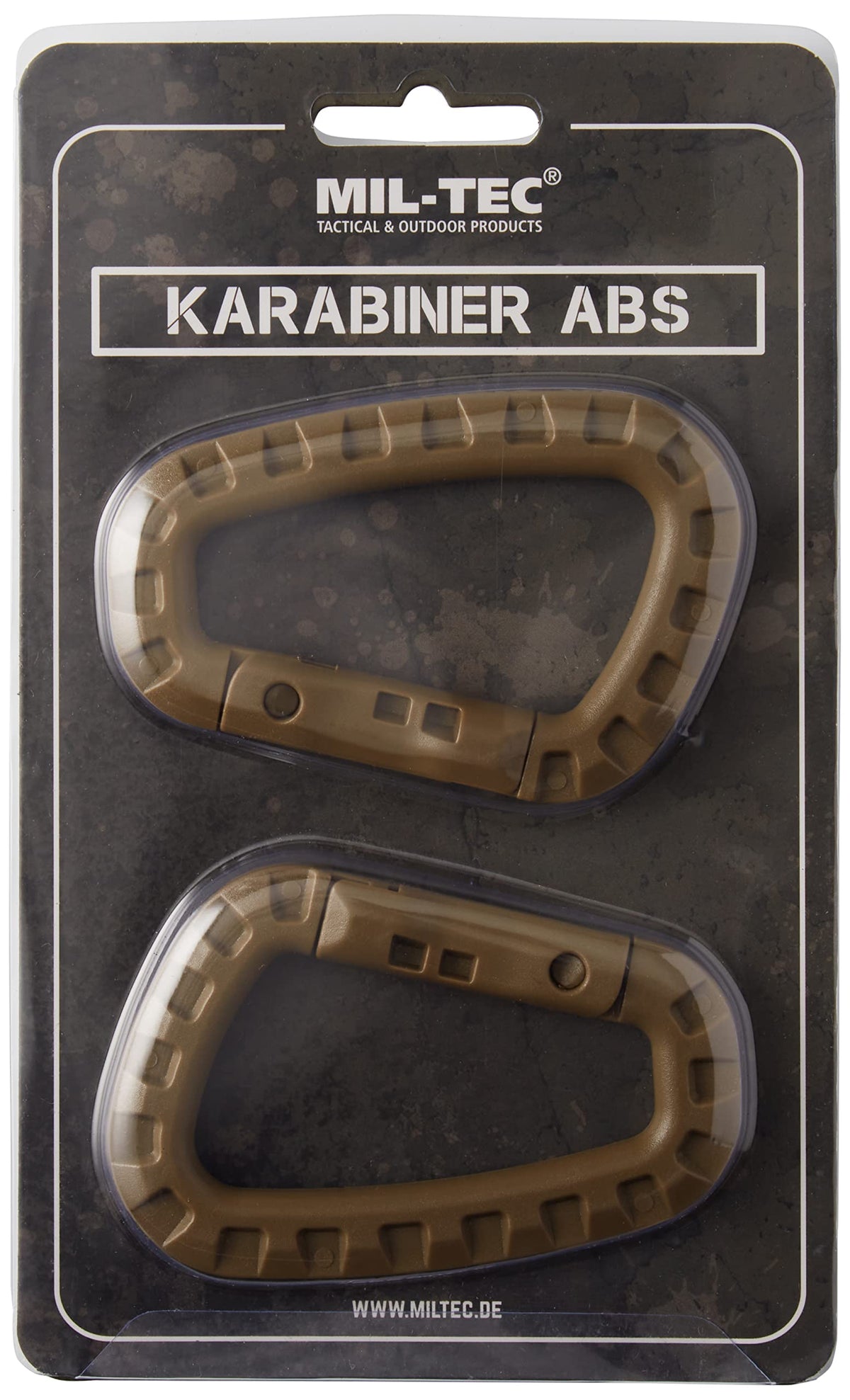 Mil-Tec Carabiner ABS Coyote