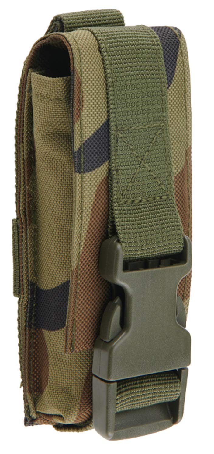 Brandit MOLLE Multi Pouch – Medium, Woodland Camo, Tactical Utility Bag