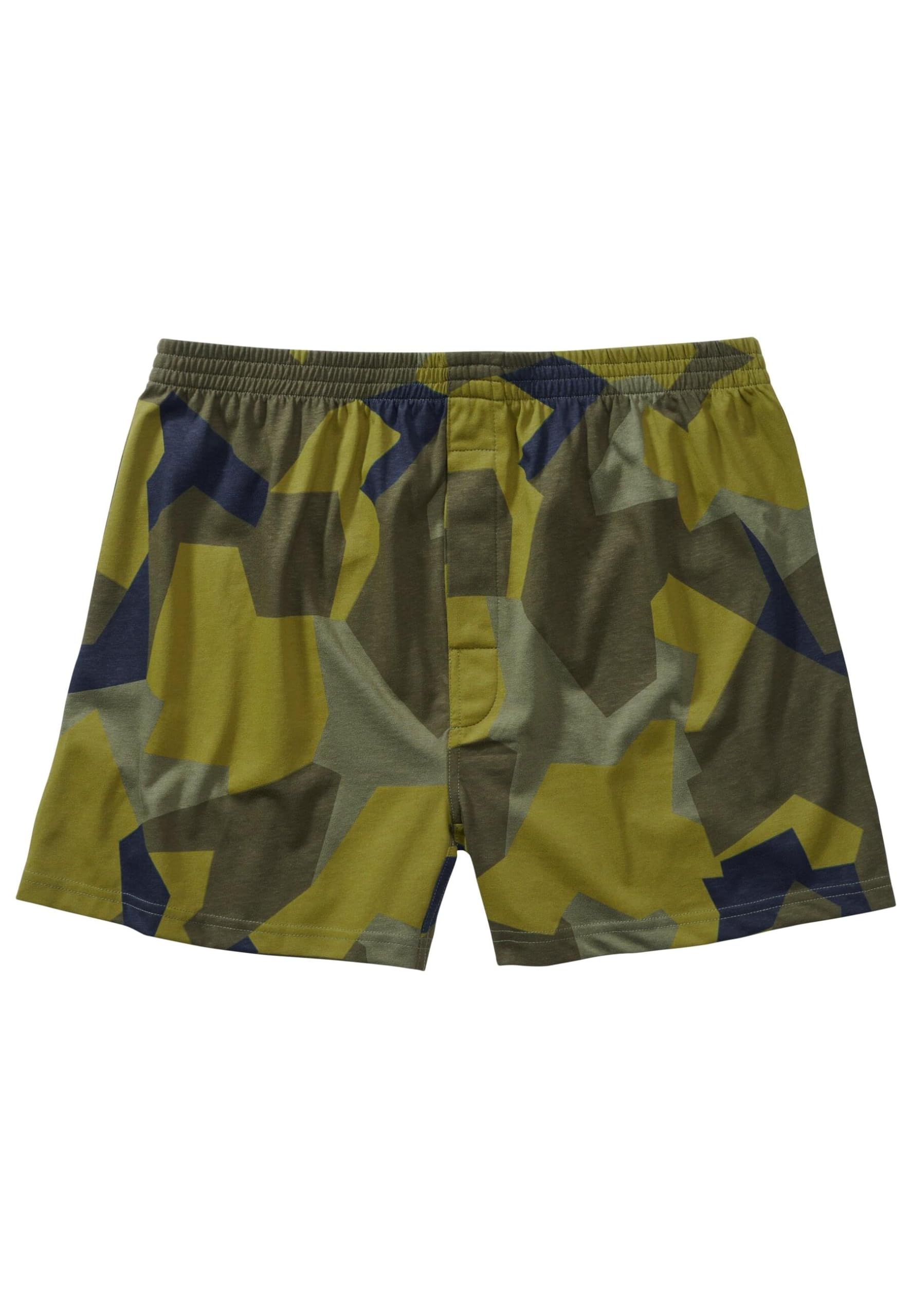 Brandit Men’s Loose-Fit Boxer Shorts Swedish Camo XL – Cotton Underwear