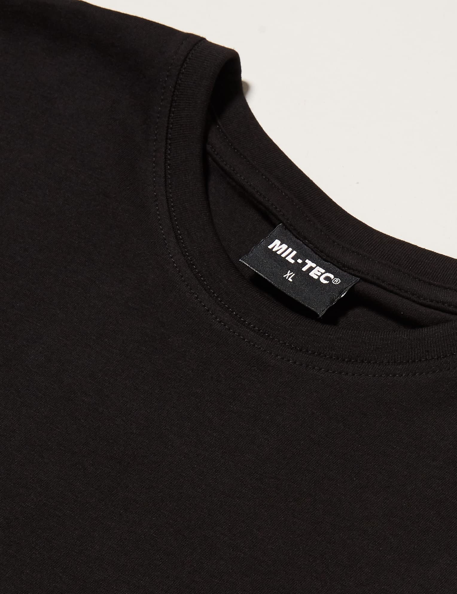 Plain US BDU Style T-Shirt in Black, Olive Green or Coyote Khaki (Medium, Black)