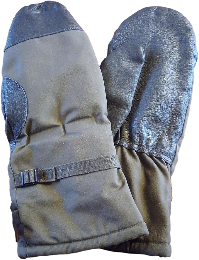 Original German Army Lined Mittens 8-10 Olive – Used
