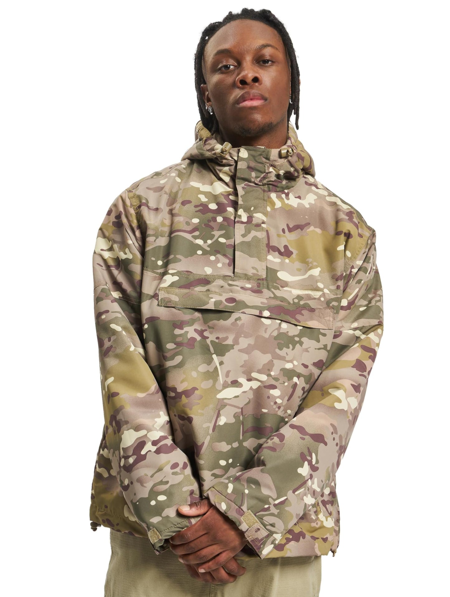 Brandit Men’s Windbreaker Jacket – Fleece-Lined Outdoor Coat