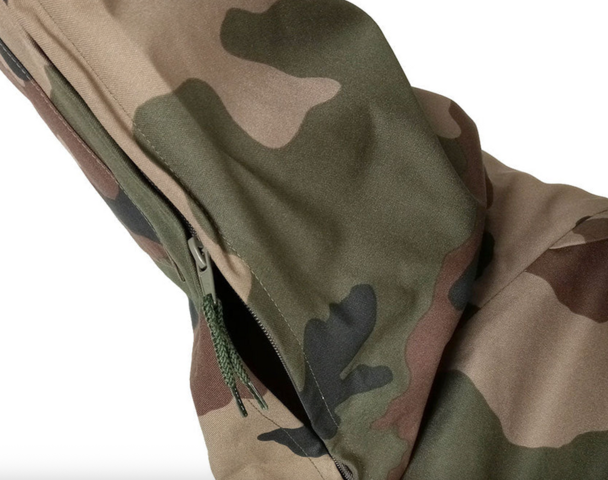 Original French Army Rain Jacket Camo 3 Layer Laminate C – Like New