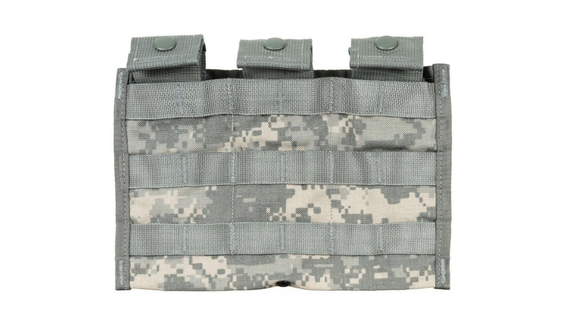 Original US Army Magazine Pouch M4 MOLLE Triple AT-Digital – Used