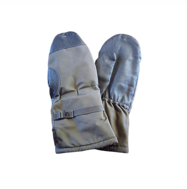 Original German Army Lined Mittens 8-10 Olive – Used