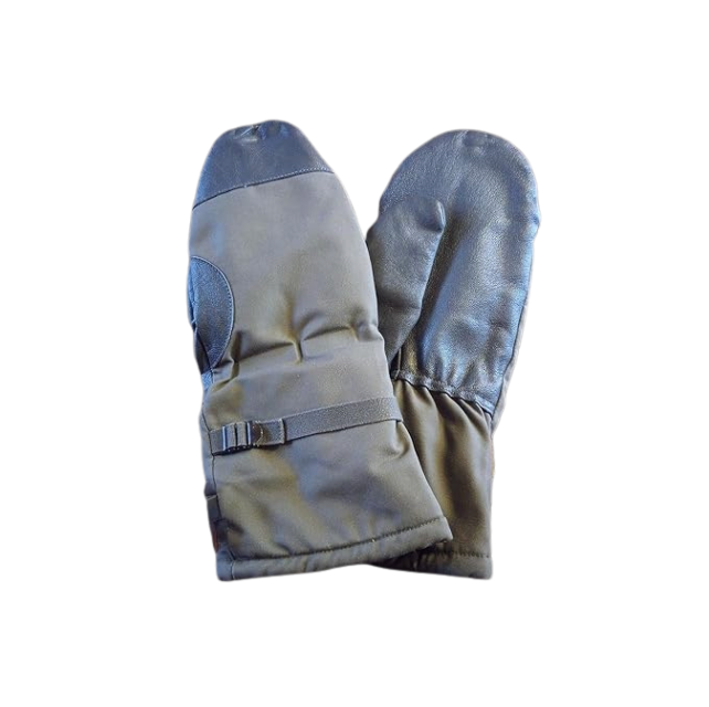 Original German Army Lined Mittens 8-10 Olive – Used