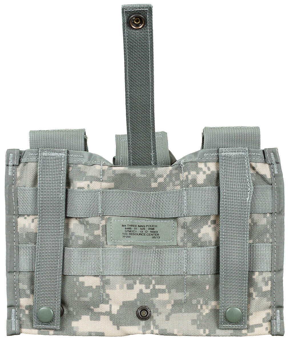 Original US Army Magazine Pouch M4 MOLLE Triple AT-Digital – Used