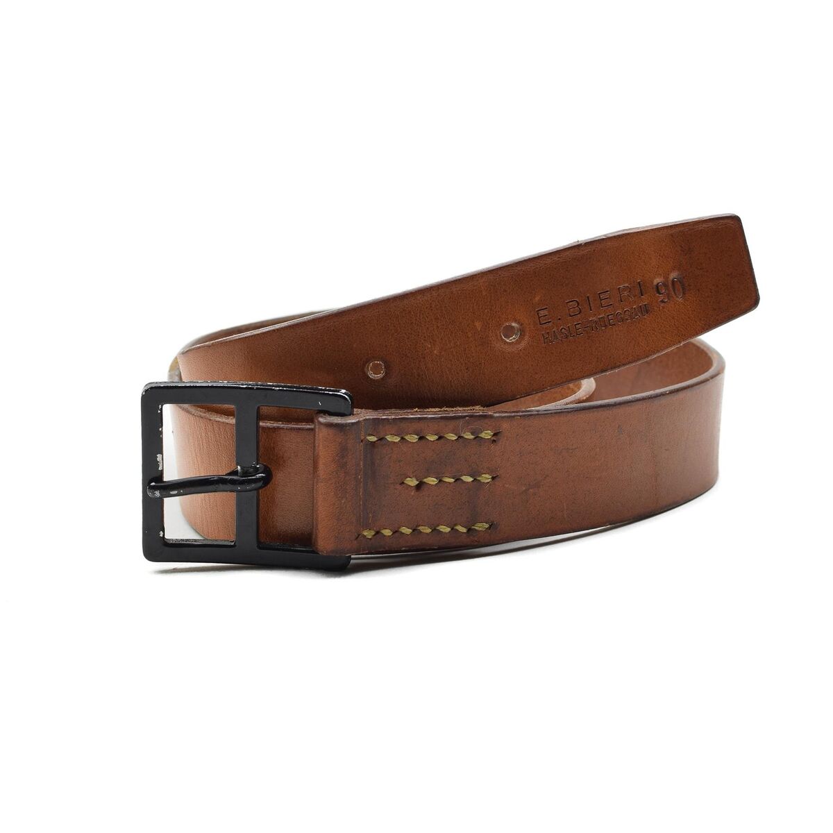 Original Swiss Army Ch Belt Leather 33 Mm Brown – Like New