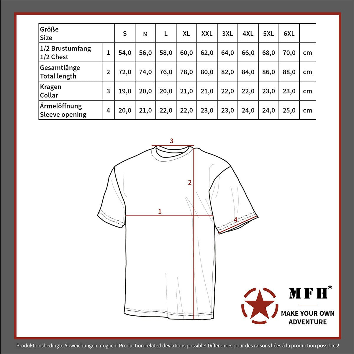 MFH US T-Shirt Short-sleeved 170 G/m² AT-Digital