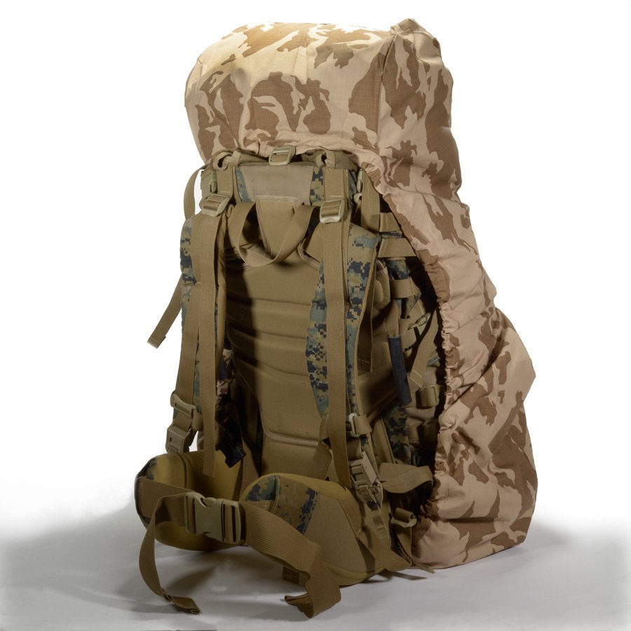 Czech Army Desert R/S Rucksack Cover - Large Size Vintage Military Surplus Used