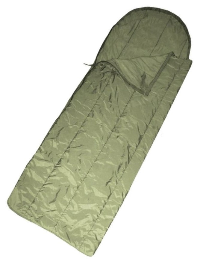 Original British Army Sleeping Bag Green Warm Weather – Used
