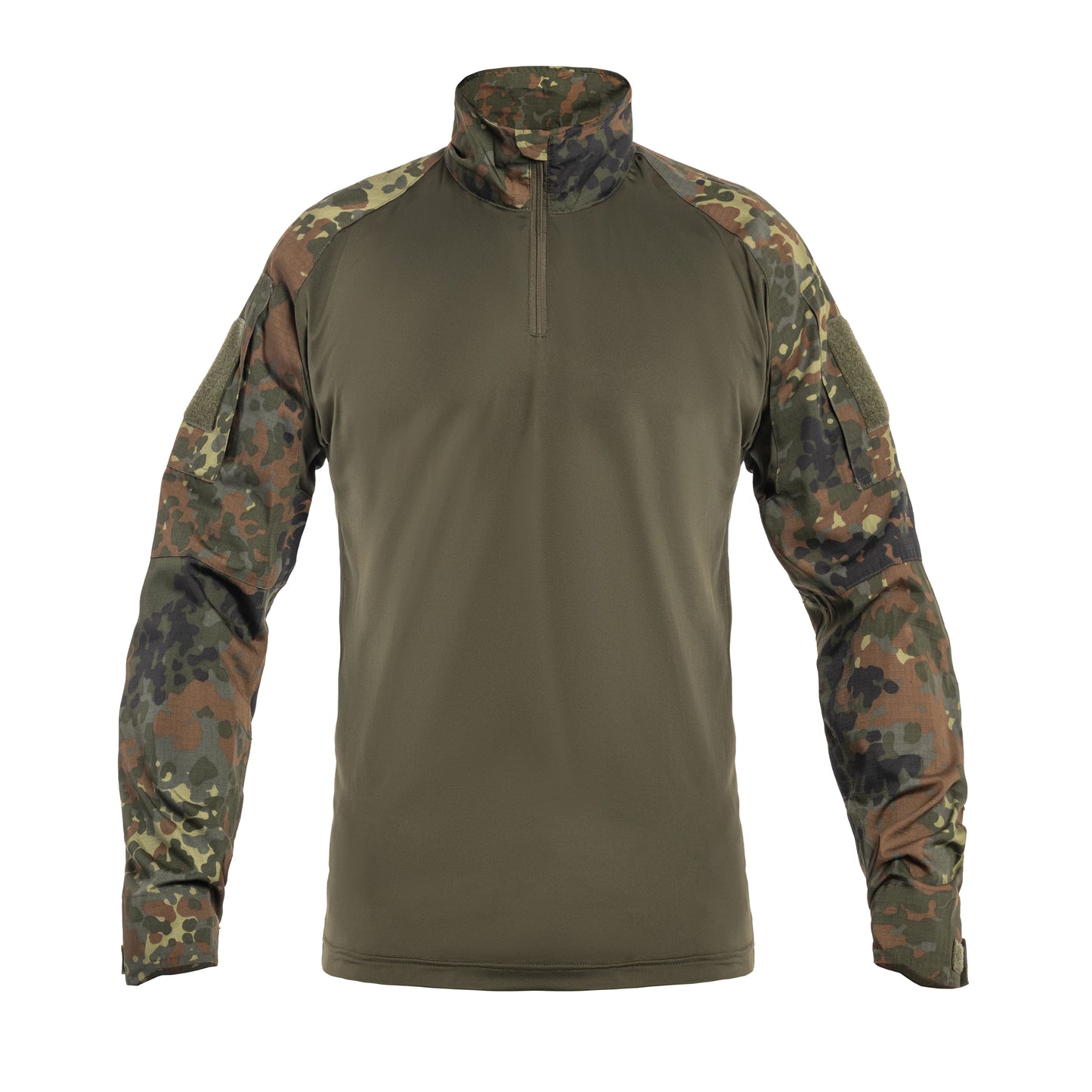 Mil-Tec Combat Shirt Flecktarn Camo Tactical Military Long Sleeve Top