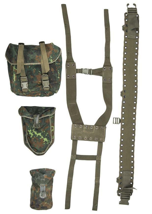 Original German Army Camo 5-pcs. Harness Set – Used