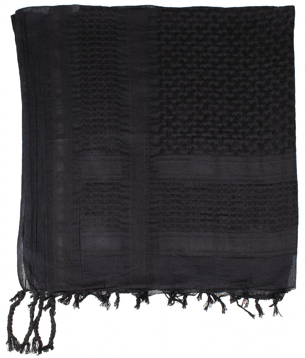 Shemagh Tactical Scarf Multifunctional Against Sun Dust Black