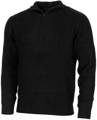 MFH Pullover Troyer with Zip Black