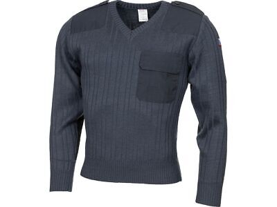 Original CZ Army Military Pullover M 97 V-neck Blue 50% Wool 50% Acrylic New