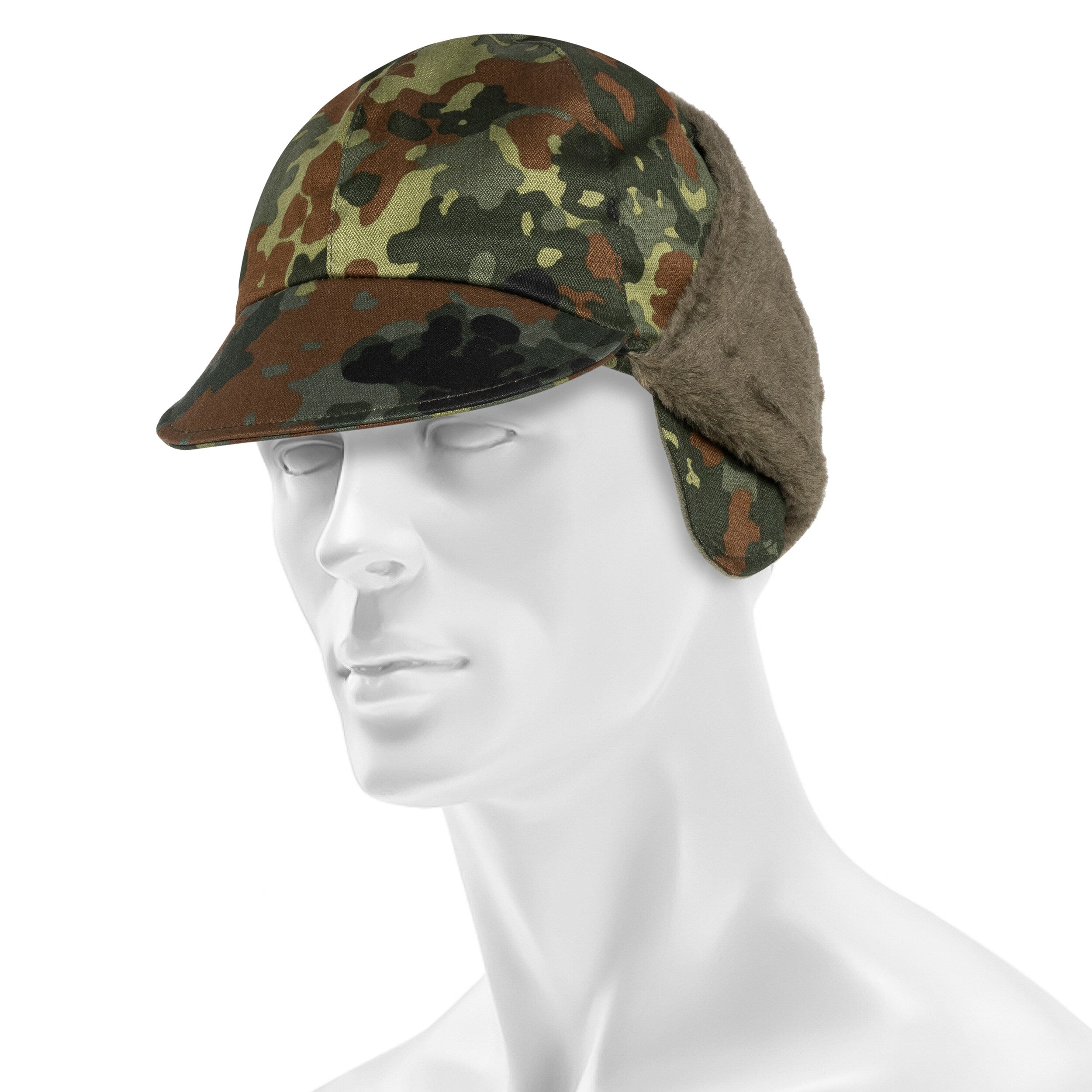 Original German Army Winter Cap Flecktarn – Like New