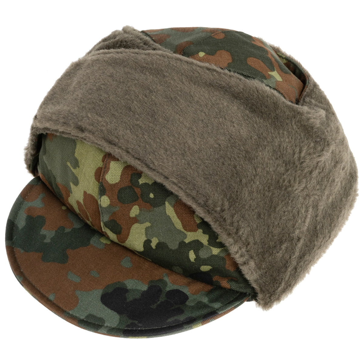Original German Army Winter Cap Flecktarn – Like New